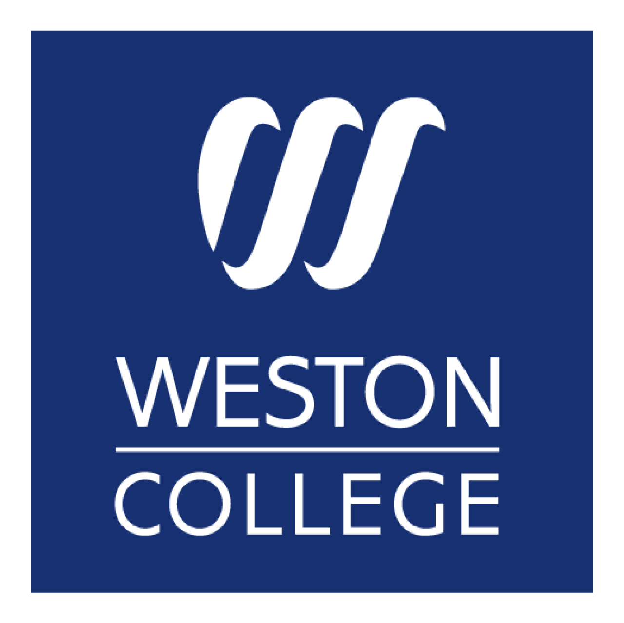 Weston College logo.